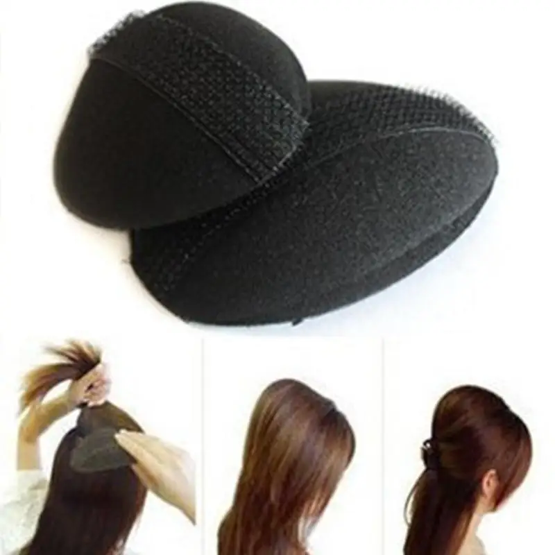 msmask 2Pcs Hair Pad Decoration Rise Women Girls Sponge Hair Accessory