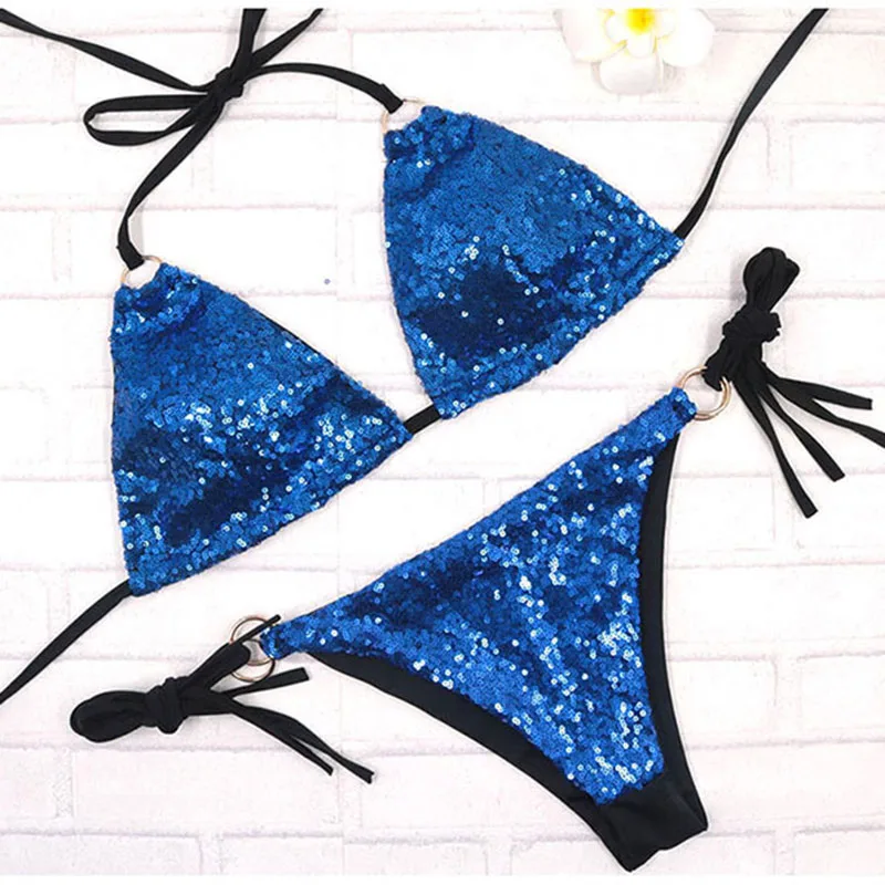 blue and gold swimsuit