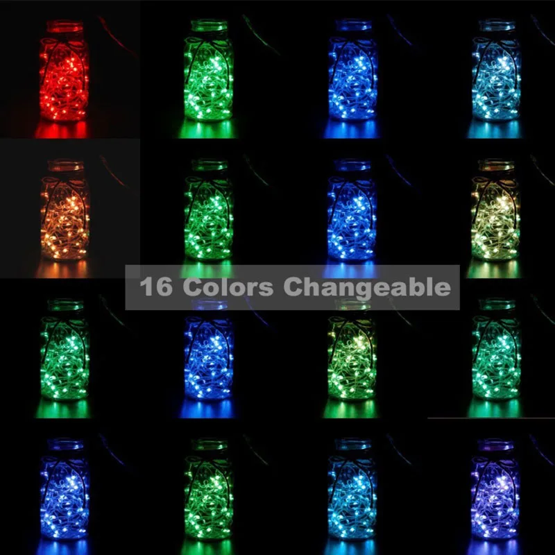 16 colors Changeable USB Fairy Lights 5m 10m Christmas LED Lights Decoration Remote Control Wedding Room Decoration String Light 16 colors Changeable USB Fairy Lights 5m 10m Christmas LED Lights Decoration Remote Control Wedding Room Decoration String Light