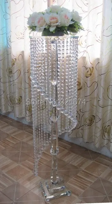 

115CM Tall Wedding Aisle Decorations Crystal Pillars
