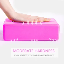 4 цвета высокой плотности блок йоги eva тренажерный зал Пилатес Пена домашние упражнения тренировки Растяжка Спорт