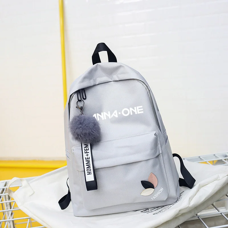 BackPack Twice Exo Got7 Backpacks Monsta X Bag For Teenager Wanna One Women Backpack School Girl Sac A Dos nct stray kids - Color: wanna 4