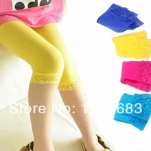 ; ; детские мягкие разноцветные кружевные леггинсы для девочек; детские кружевные капри; Балетные колготки; распродажа