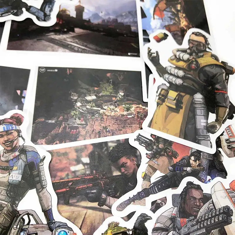 40 шт./лот, наклейки Apex Legends, водонепроницаемые, ПВХ, без повторов, наклейки для ноутбука, скейтборда, украшение дома, для автомобиля, багажа, сделай сам, работает