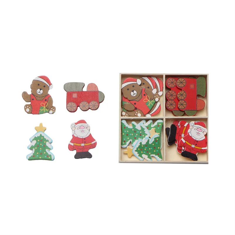20pcsbox Christmas Wooden Labels Christmas Closet Window Wall Stickers Decor Christmas Decorations For Home N22 (3)
