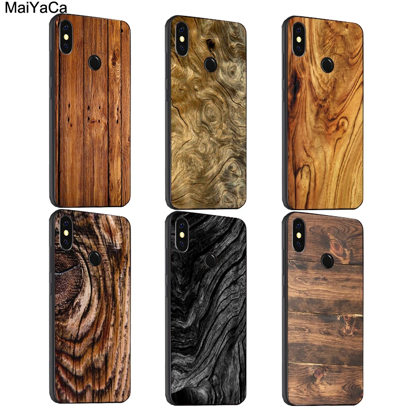

MaiYaCa Wood Grain Texture Pattern Case For Xiaomi Mix 2 2S Max3 Mi 9 8 SE 6X Redmi 4X 5 5Plus 6 6A S2 Note 5A 5Pro 7 Coque