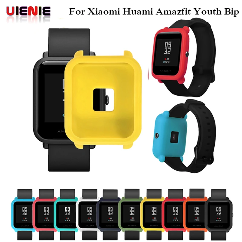 

Colorful Smart Accessories Protector Frame Case Cover Shell for xiaomi Huami amazfit bip Pace Youth Watch Soft Silicone Frame