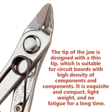 Japão estilo cortadores de cabo de fio elétrico mini nariz corte nipper alicate metal puzzle modelagem trabalho lado ferramenta de corte mão