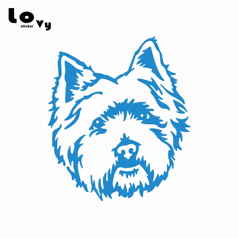 Виниловый стикер для автомобиля West Highland White Terrier Westie Dog с милым мультяшным
