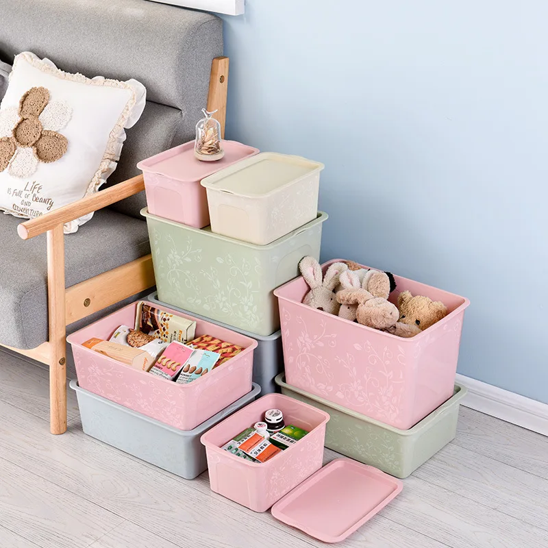 

craved storage box for clothes,toys 4pcs/set storage container
