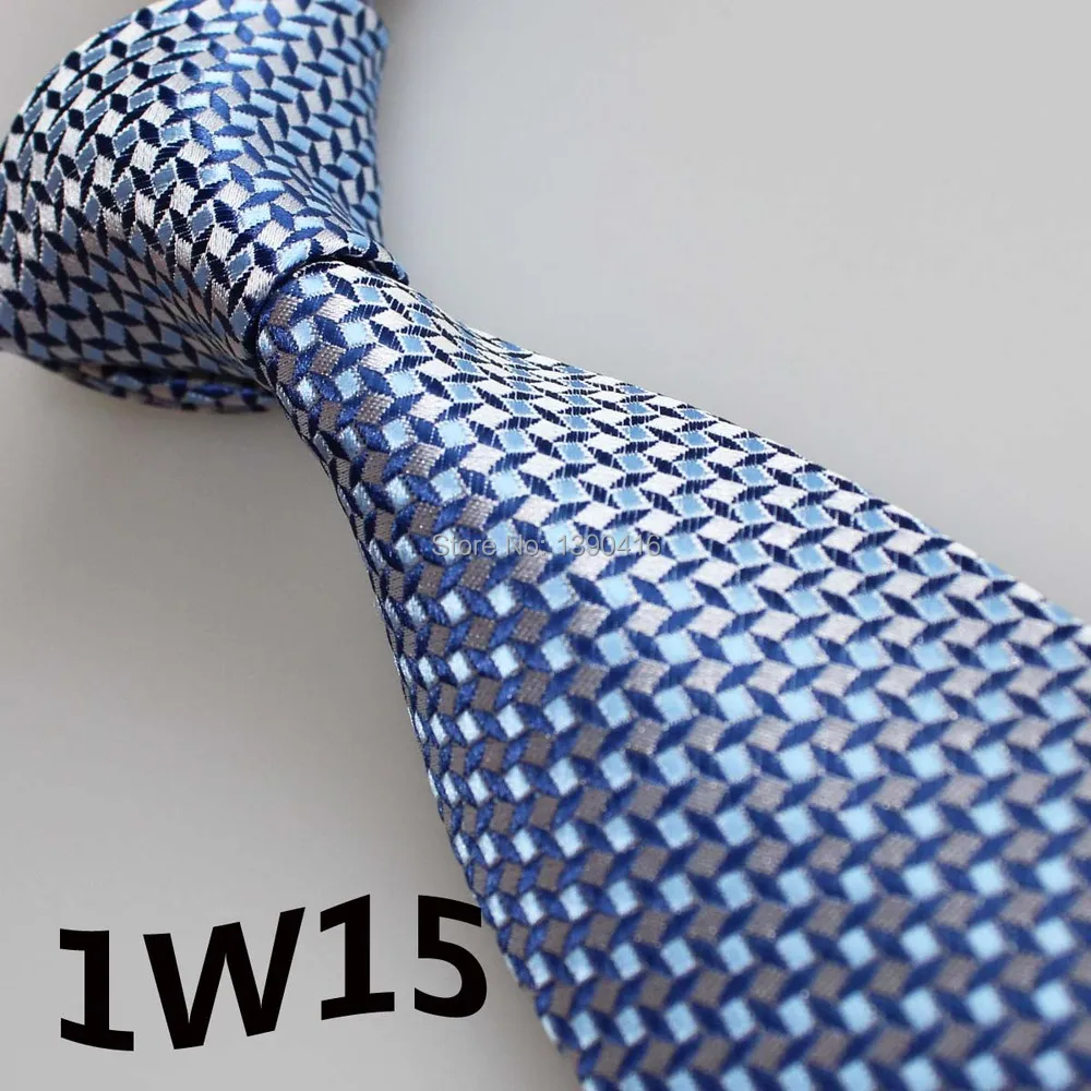 

2015 Latest Style Neck Ties Dark Blue/Silver/Light Blue Geometric Design/Vestido/Casamento/Men Shirt/Prom Dresses/Mens Gift Set