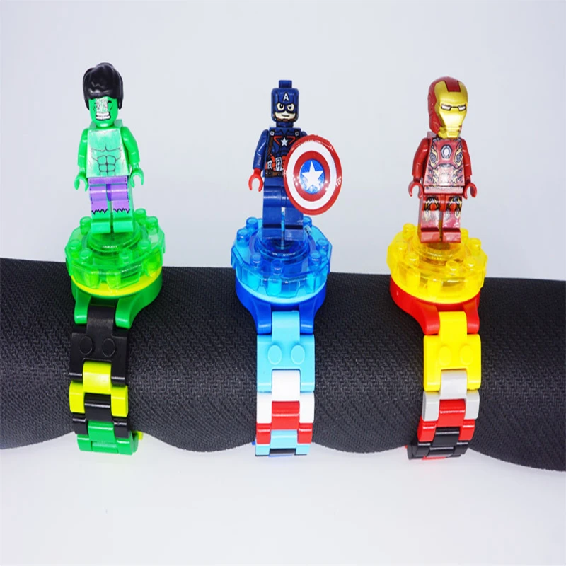 Marvel Avengers 3 Electric Kids Boy Watch Hulk Ironman spiderman Starwars Figure Model Toys Action Figures For Children Gifts (38)
