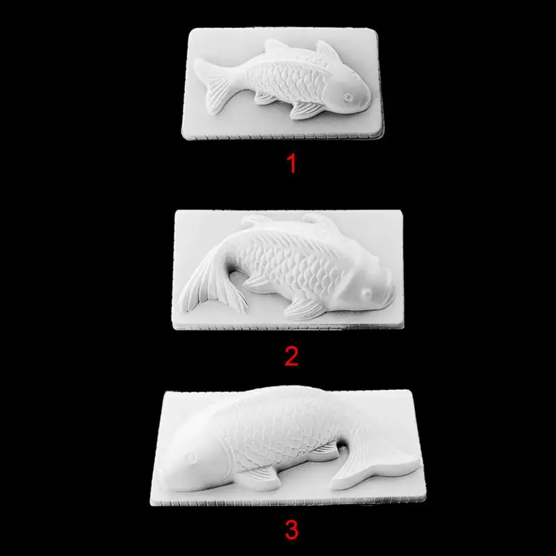 DIY форма рыбы помадка мыло 3D для торта капкейков желе конфеты шоколадное