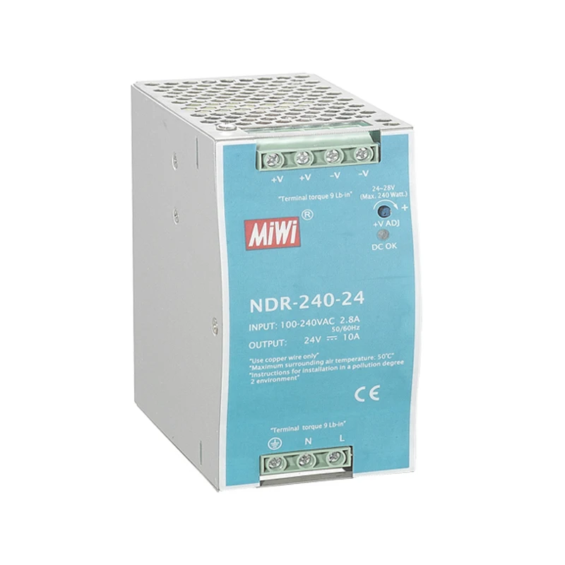 Выход DC12V, 24 V, 48V NDR блок питания AC DC din-рейка импульсный источник питания 120W din-рейка Smps