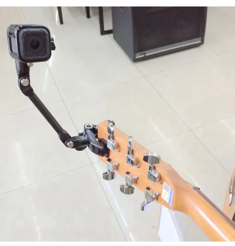 360 Degrees Adjustable Instrument Guitar Drums Music Jam with Clamp  for GoPro Hero 5 4 3 Hero 3+ for SJCAM Xiaoyi AEE (9)