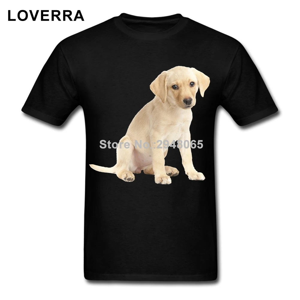 Labrador Retriever Men T Shirt Summer Cotton Tee Shirt Men Short Sleeve