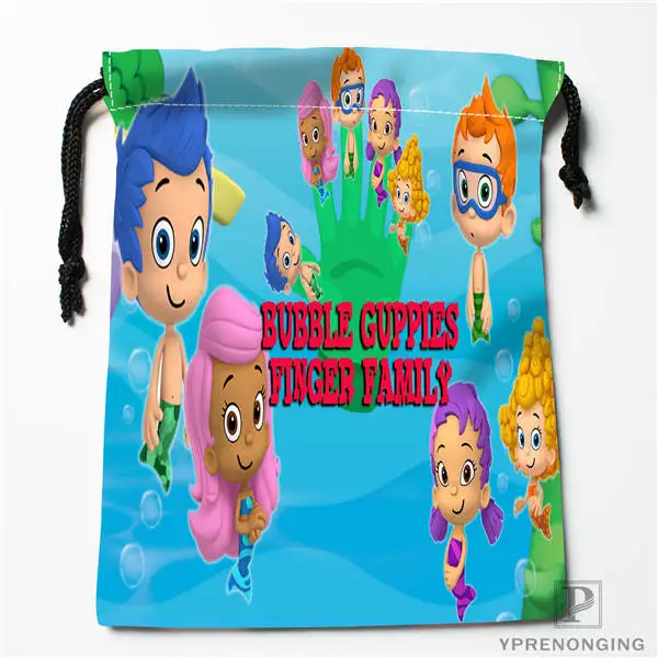 Drawstring Bags Пользовательские пузырь гуппи Drawstring дорожные сумки для хранения мини-сумка Плавание Пеший Туризм игрушки мешок Размеры 18x22 см#0412-03-06 - Цвет: Drawstring Bags