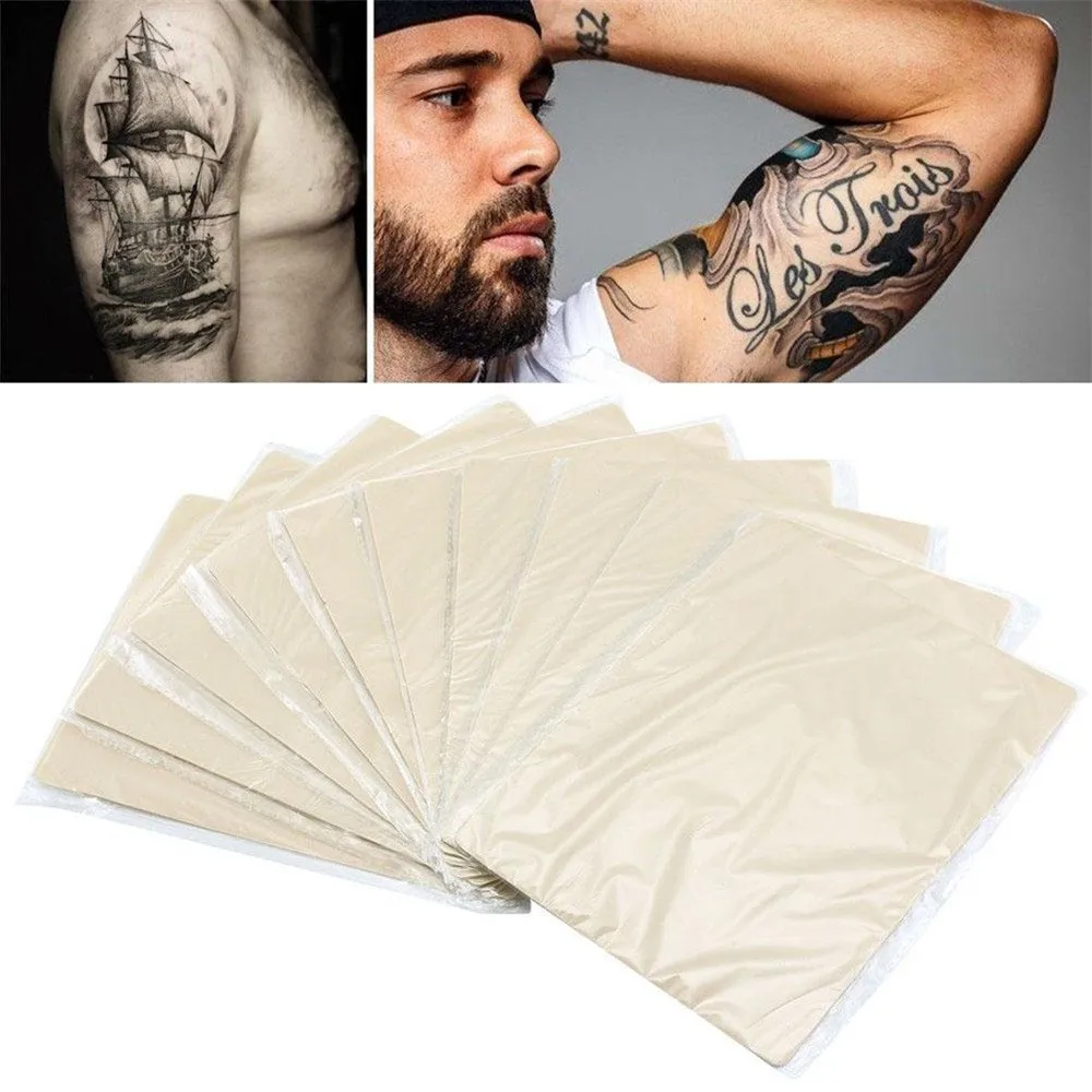 

2018 10x Learn Blank Tattoo Tattooing Fake False Practice Skin 20x15cm Synthetic 0813