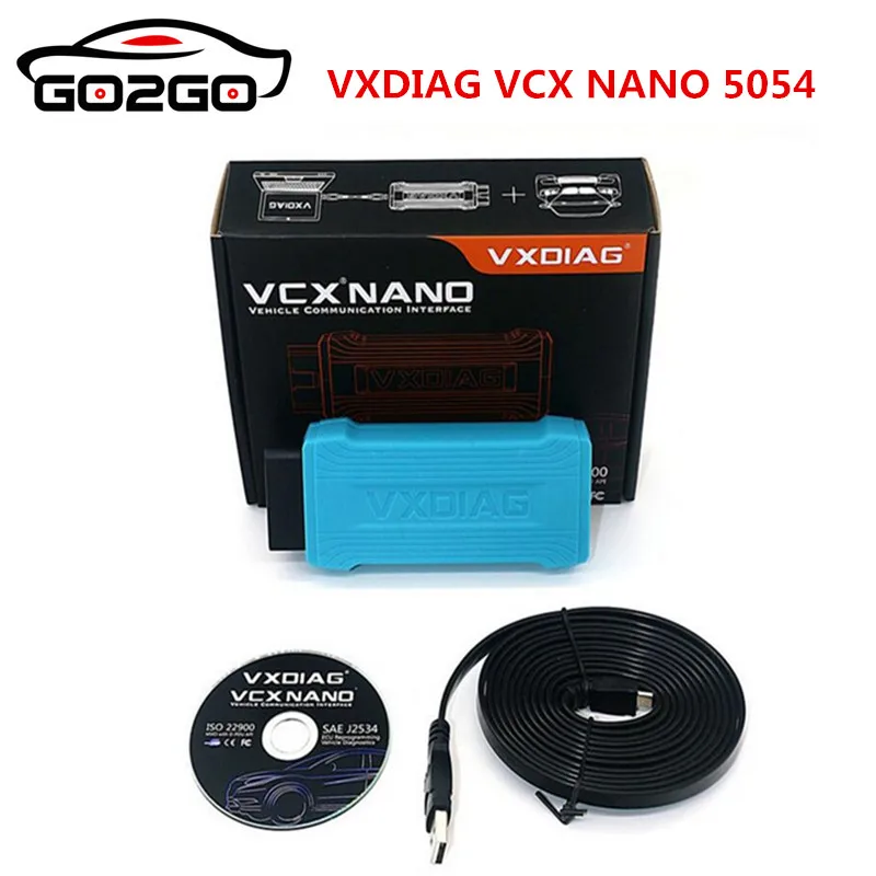 Горячая новинка оригинальный VXDIAG VCX NANO 5054 нм ODI V3.03UDS протокол и многоязычная
