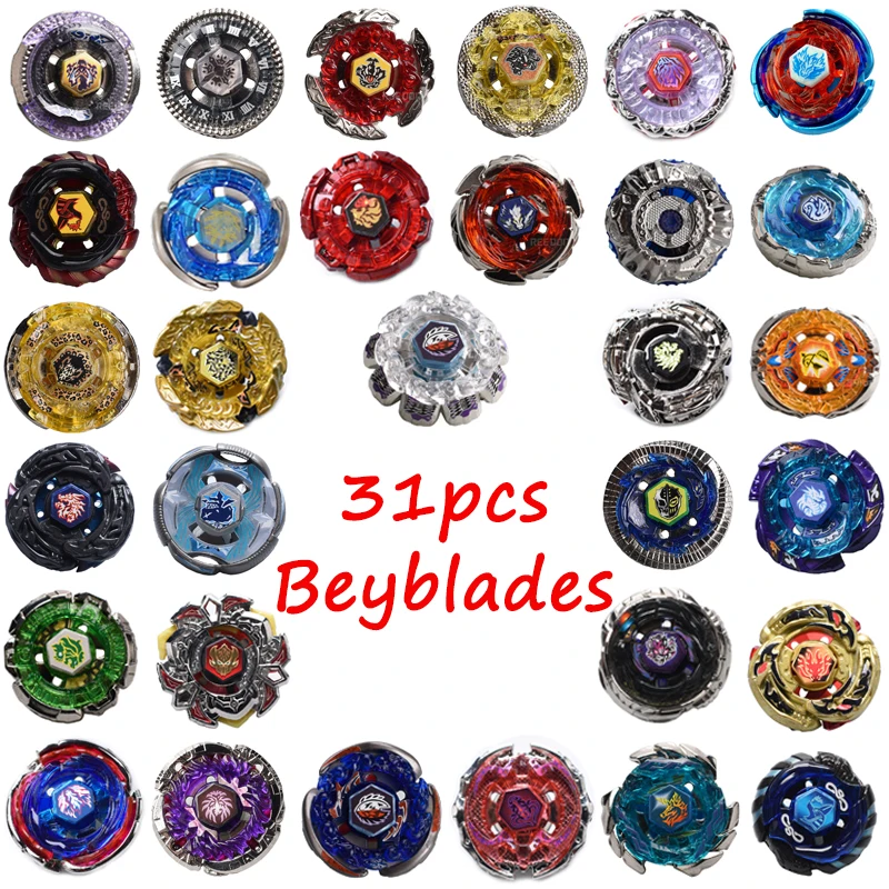 

31pcs/set Beyblades Toy For Sale Spinning Top Puzzle Toy Beyblade Set With Launcher And Original Box #E