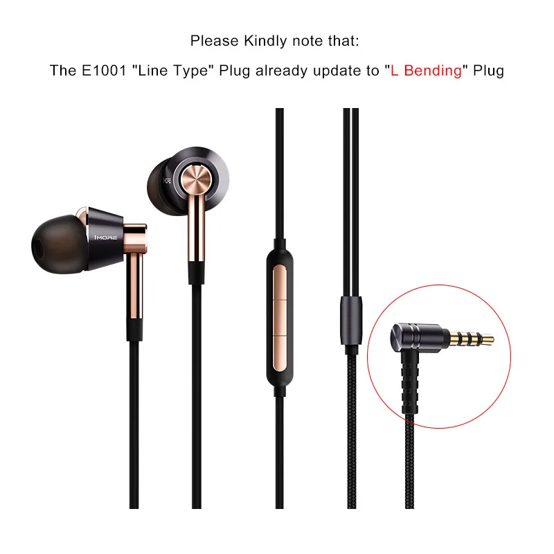 1 MORE Triple Driver In-Ear Earphones Earbuds for iOS and Android Xiaomi Phone Compatible Microphone and Remote E1001 Titanium