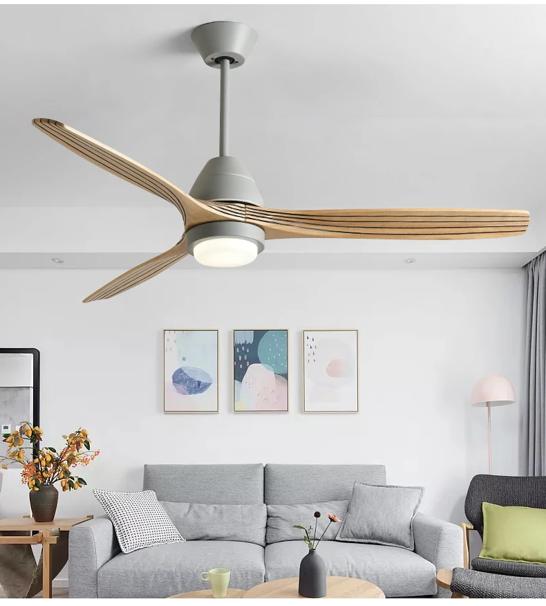 Ventilador de Teto com Luz Lâmpadas para Sala Moderno Polegada Criativo Ventilador Teto Jantar Quarto Restaurante Madeira Luz 4 Cor 52 13 polegada criativo ventilador teto lâmpadas para sala