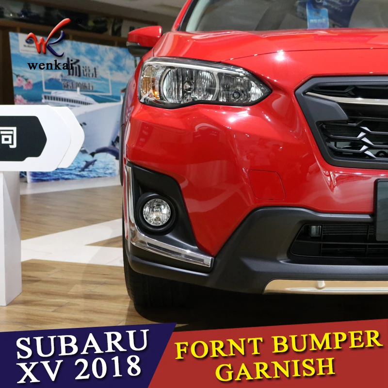 АБС-Пластик Хром Передняя противотуманная фара Накладка для SUBARU XV GT3 GT7 переднего бампера аксессуары для отделки стайлинга автомобилей