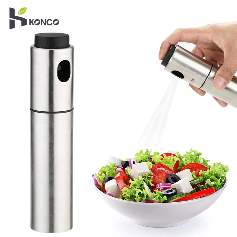 

KONCO Stainless Steel Oil Sprayer, Cooking Oil Sprayer for BBQ, Grill/Pan Greaser, Salad Dressing Mister Kitchen Contanier