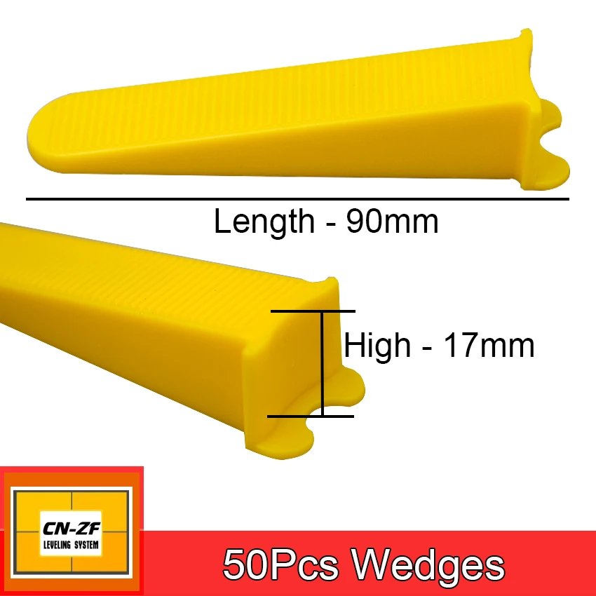 CN-ZF, 50 шт., плоские пластиковые керамические выравниватели, уличные выравниватели для пола, плитки, инструменты, система выравнивания уровня, клинья для плитки