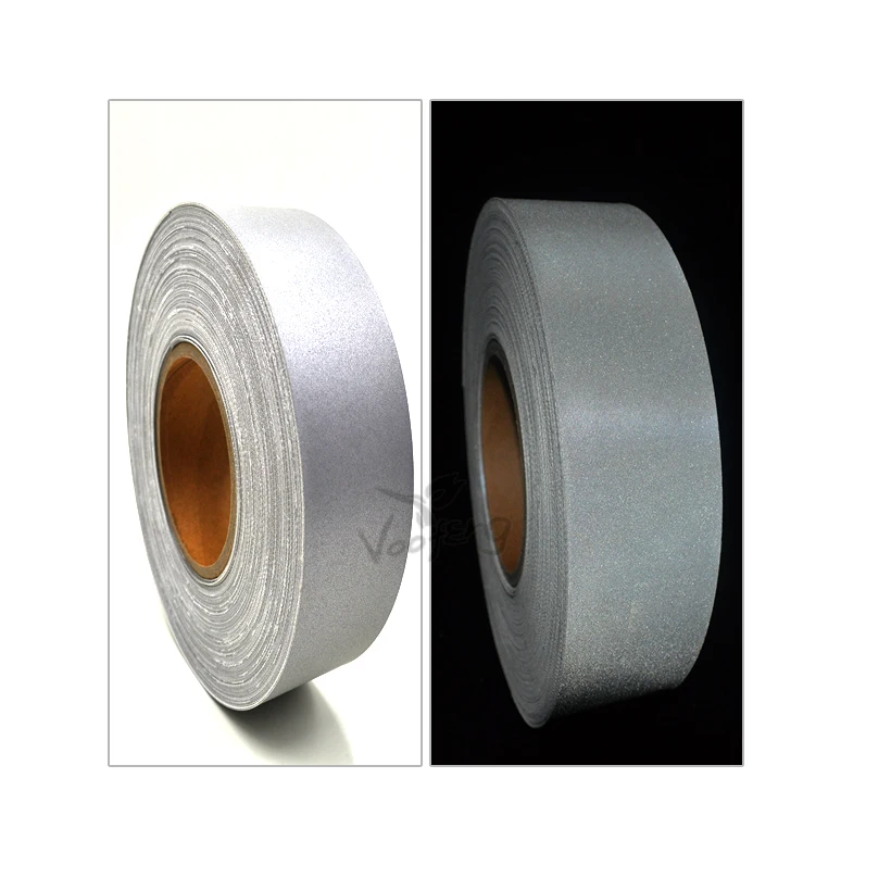 

5cmx5m Silver Reflective Warning Tape with 100% Cotton Backing for Workwear