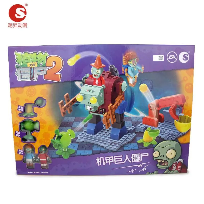 Plants Vs Zombies Struck Game Building Blocks Set Toys Compatible With Legoings Gift For Children Action