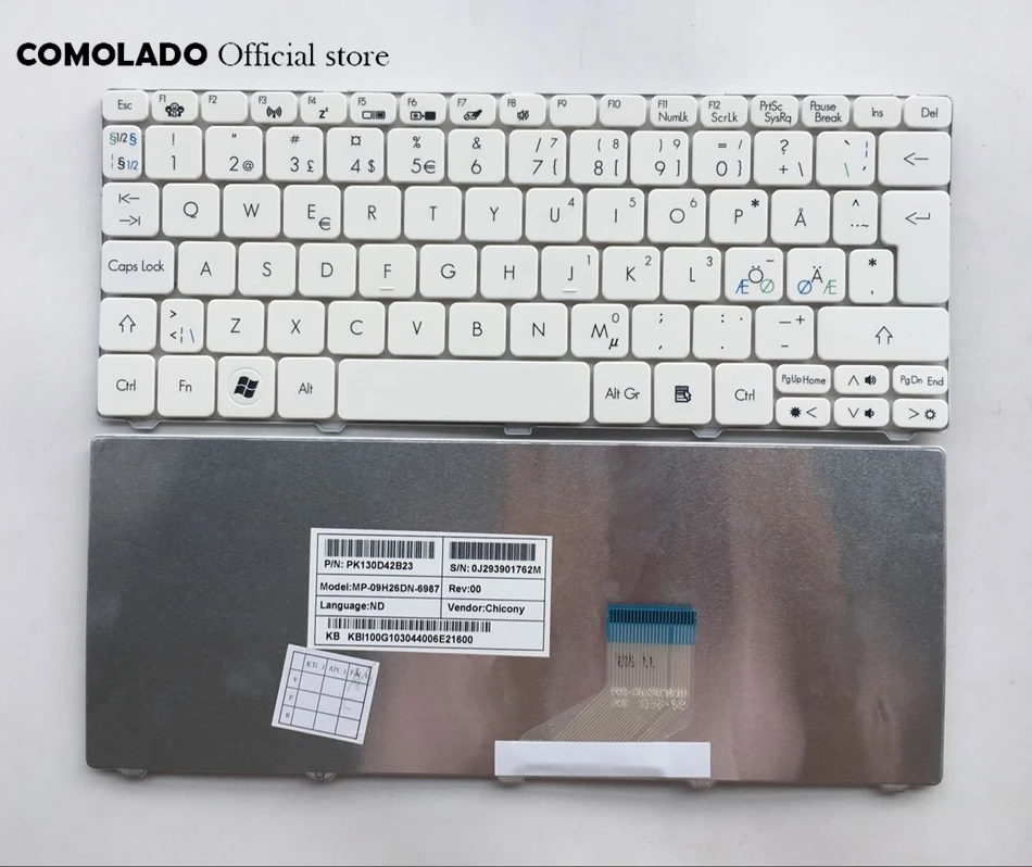 Клавиатура ND для ACER 522 533 532h D255 D256 D257 D260 D270 532 521 EM350 N55C ZH9 черная клавиатура ноутбука