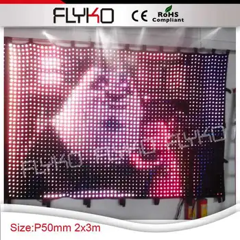 

free shipping led video display led curtain