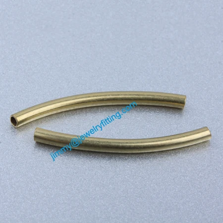 

Jewelry findings Raw Brass matel spacer tube beads Pave tube beads tube Bar 2*25*0.3mm