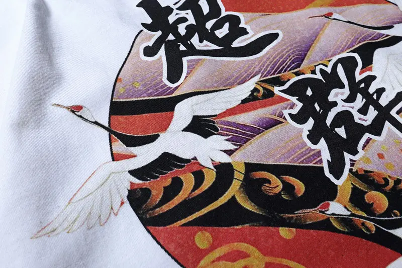 Japanese Crane Printed Tshirts 6