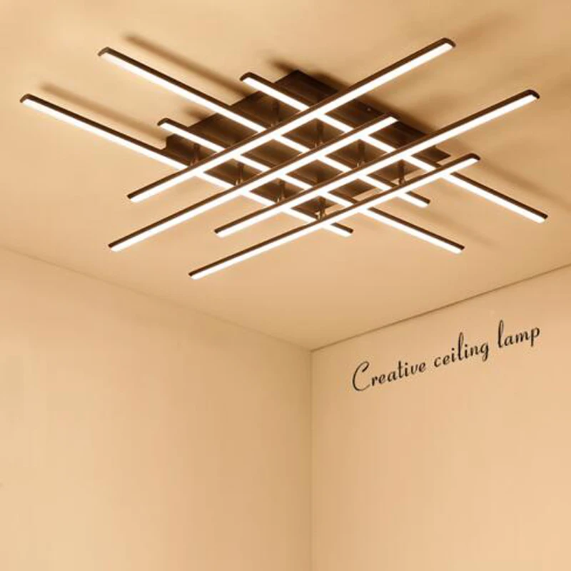 

Creative living room lamp LED ceiling lamp modern simple grid personality bedroom lamp art restaurant lighting led lighting lamp