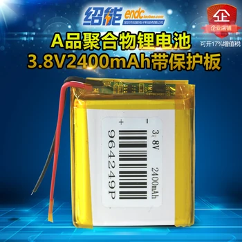 

3.8v 2400 mah lithium li-polymer 964249 scanner infrared leveltablet bluetooth headset gps headphone MP3