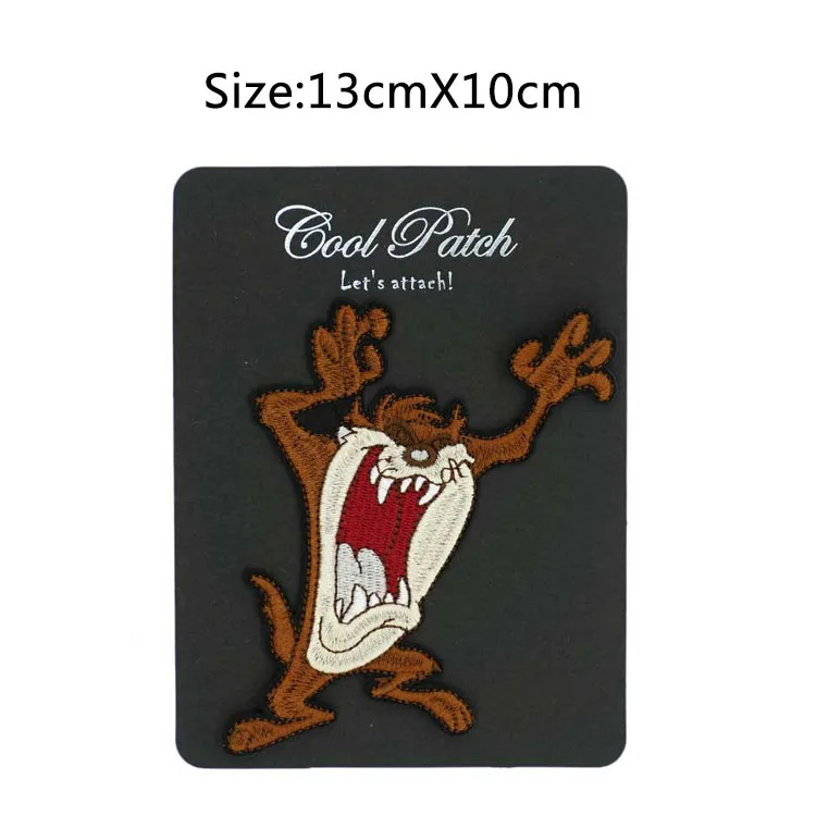 Классическая Милая вышитая нашивка Looney Tunes Taz тазманийский дьявол мультяшный
