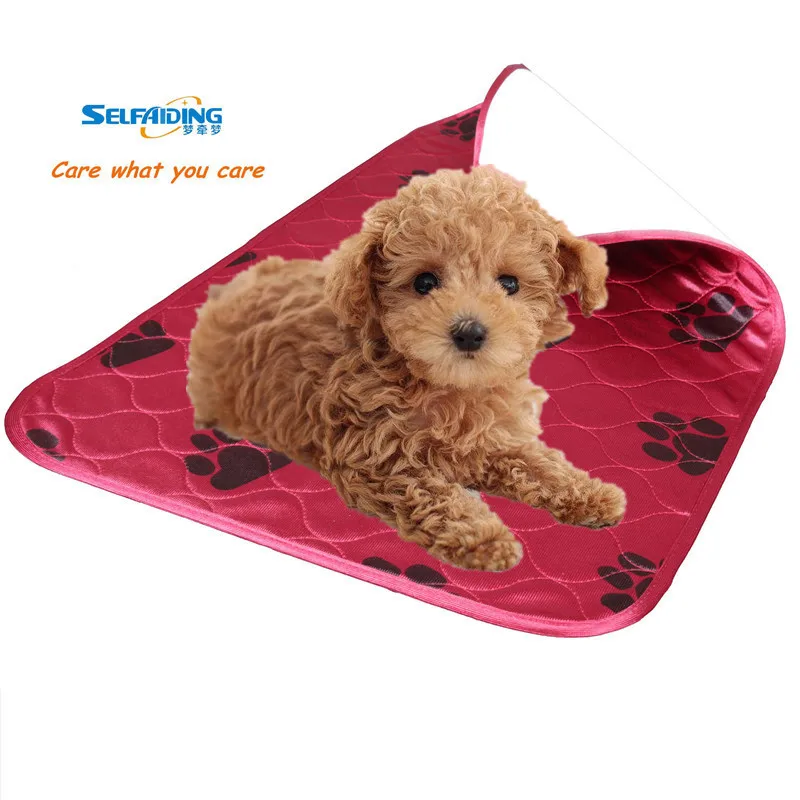 

Reusable Pet Training Pad, Dog Training Pad, Waterproof and Washable Red Pads