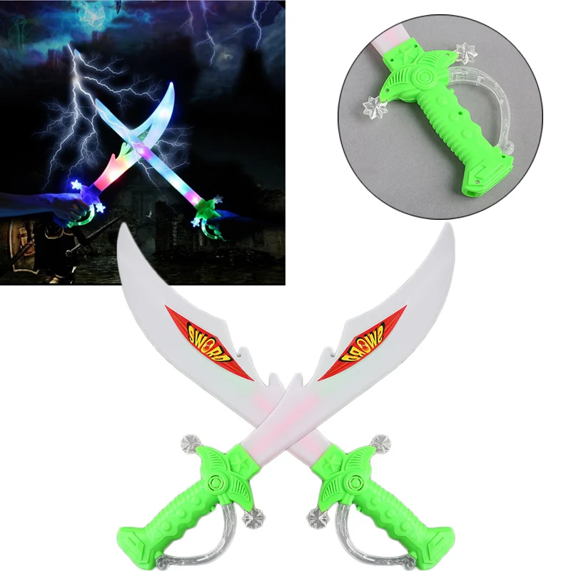 

Colorful LED Electric Flashing Light Up Music Sword Sound Dragon Children Toy