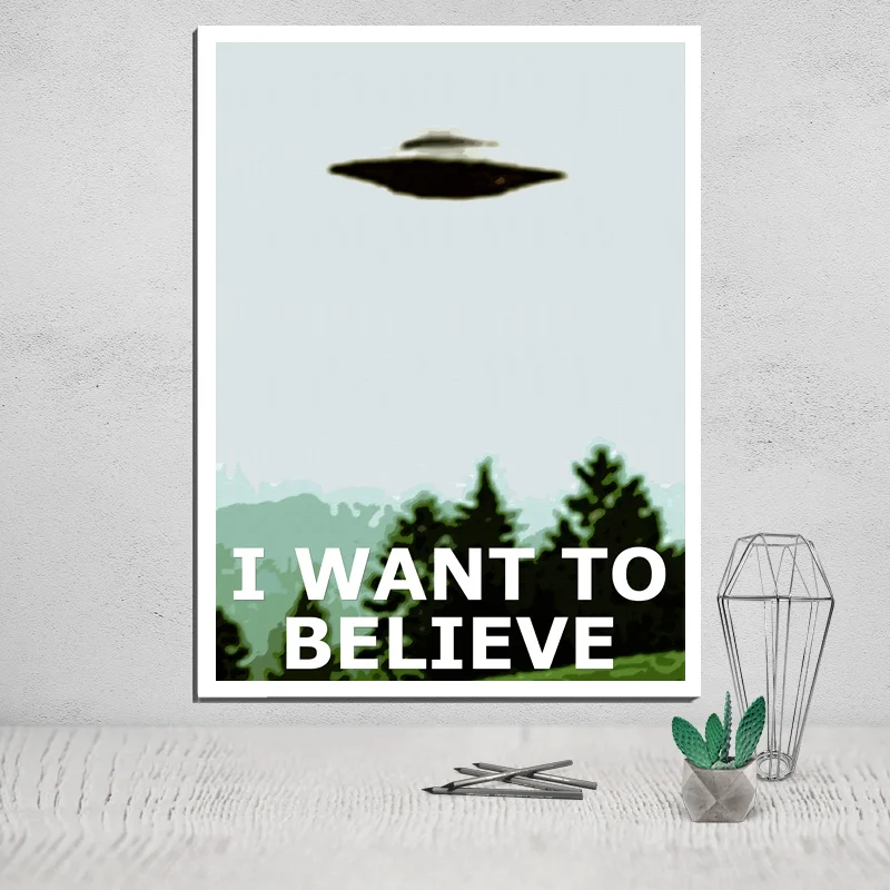 

i want to believe poster Photo Canvas posters