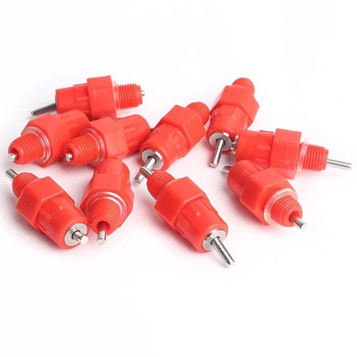 

360 Degree Automatic Chicken Duck Hen Screw In Poultry Water Nipple Drinker Feeder Home Drop Shipping