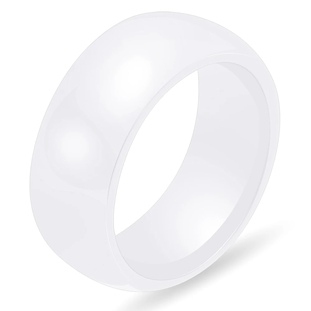 Гладкие розовые/белые/черные керамические кольца для женщин кольца простые конструкции изысканные обручальные кольца