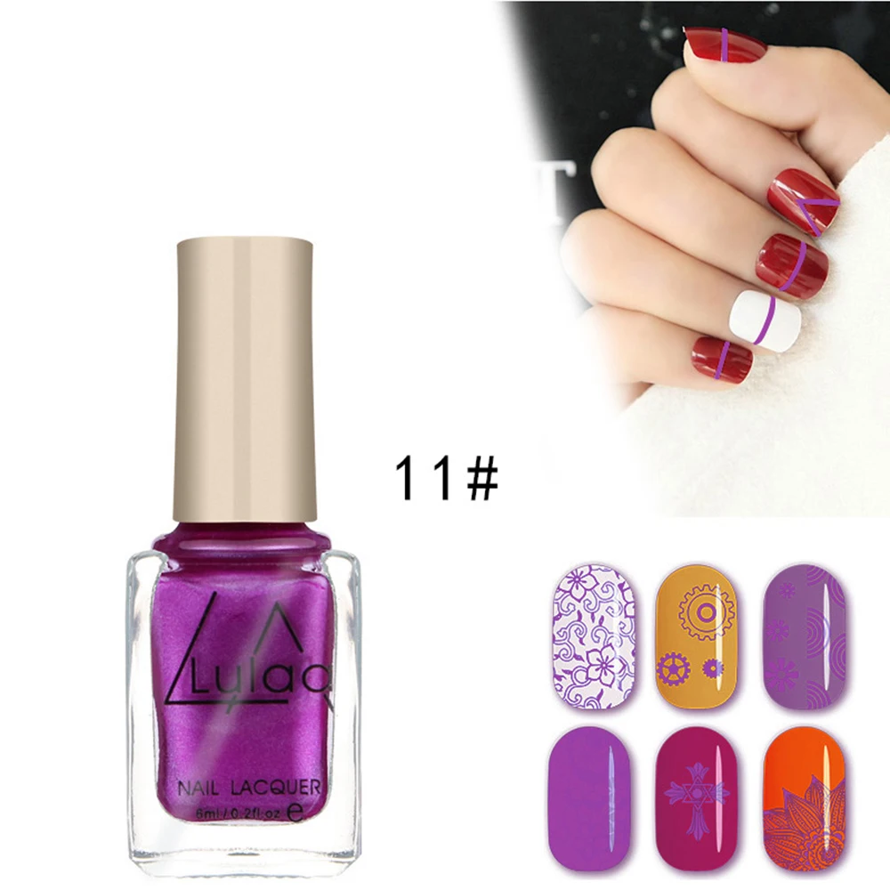 6 мл 12 цветов Блестящий голографический Гель-лак для ногтей Дизайн ногтей маникюр гель для Lakiery DIY Красота украшение для ногтей TSLM1 - Цвет: Style 11