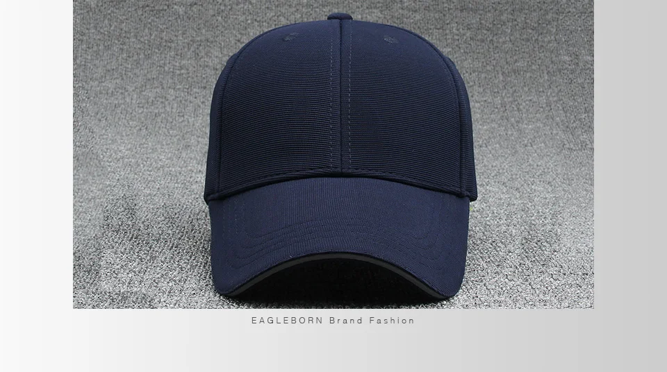 EAGLEBORN Новинка Masculino SnapbackS Casquette Gorras пустой изогнутый сплошной цвет Регулируемая бейсбольная кепка Bone cap s