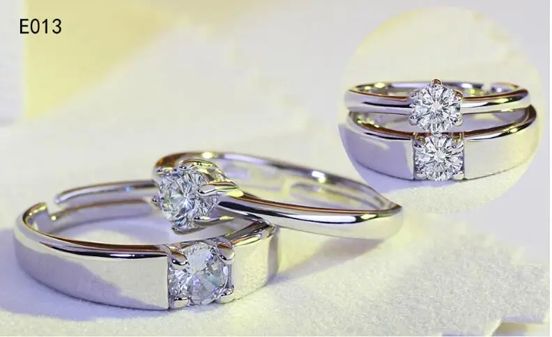 Mossovy серебряное кольцо в форме сердца для влюбленных, обручальное кольцо с буквами для женщин, циркониевое кольцо, ювелирное изделие, Anillos Mujer - Цвет основного камня: RZ02-E013