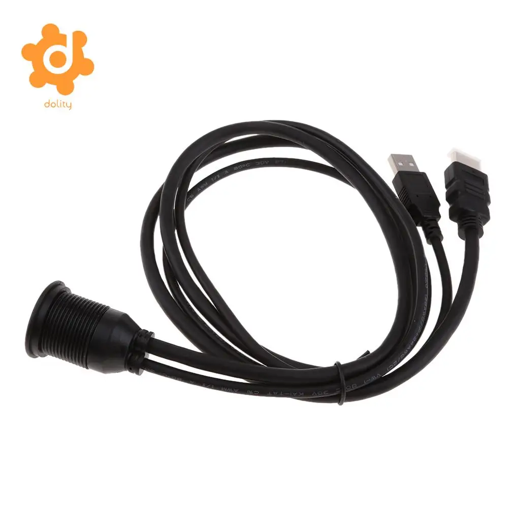1 м (3 фута) USB 3 0 и HDMI папа к Женский Расширение приборной панели кабель для