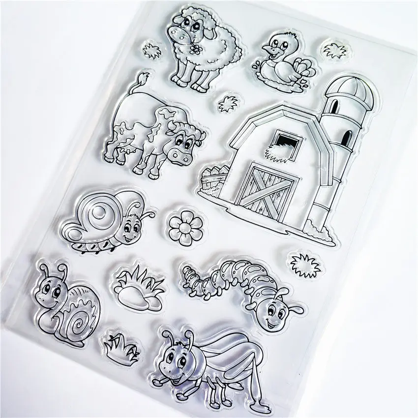 11*16CM Hot selling reading book transparent seal clear stamp silicone seal roller stamp DIY scrapbook album / card production