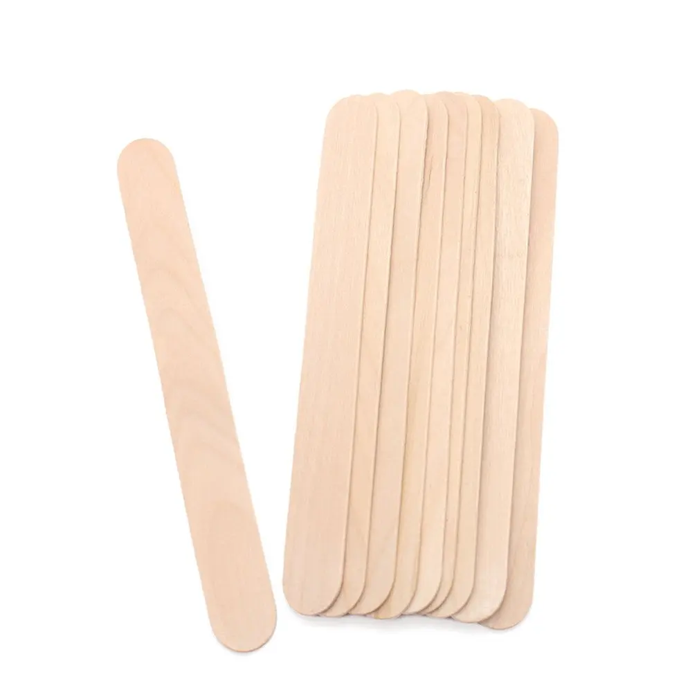 50pcs 10pcs Wooden Waxing Wax Spatula Tongue Depressor Disposable Hair