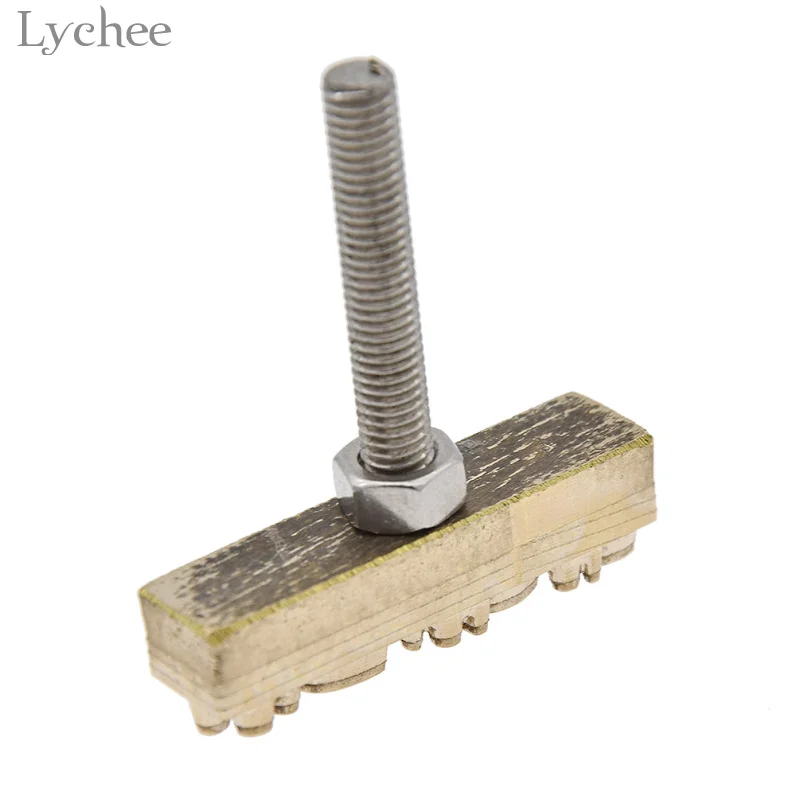 Wave Flower Pattern Leathercraft Carving Tool 1pc Lychee Life DIY Handmade Sewing Craft Leather Working Tool